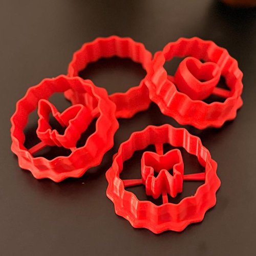 set forme biscuiți inimă, fluture, fundiță